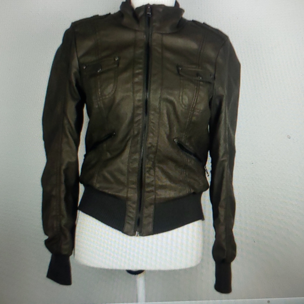 Ci Sono by cavalini faux leather jacket
